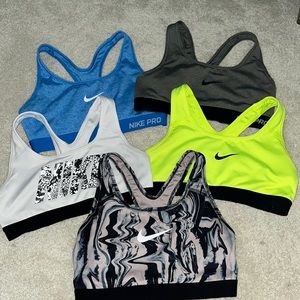 •NIKE• Sports Bra Bundle Size Small (5)